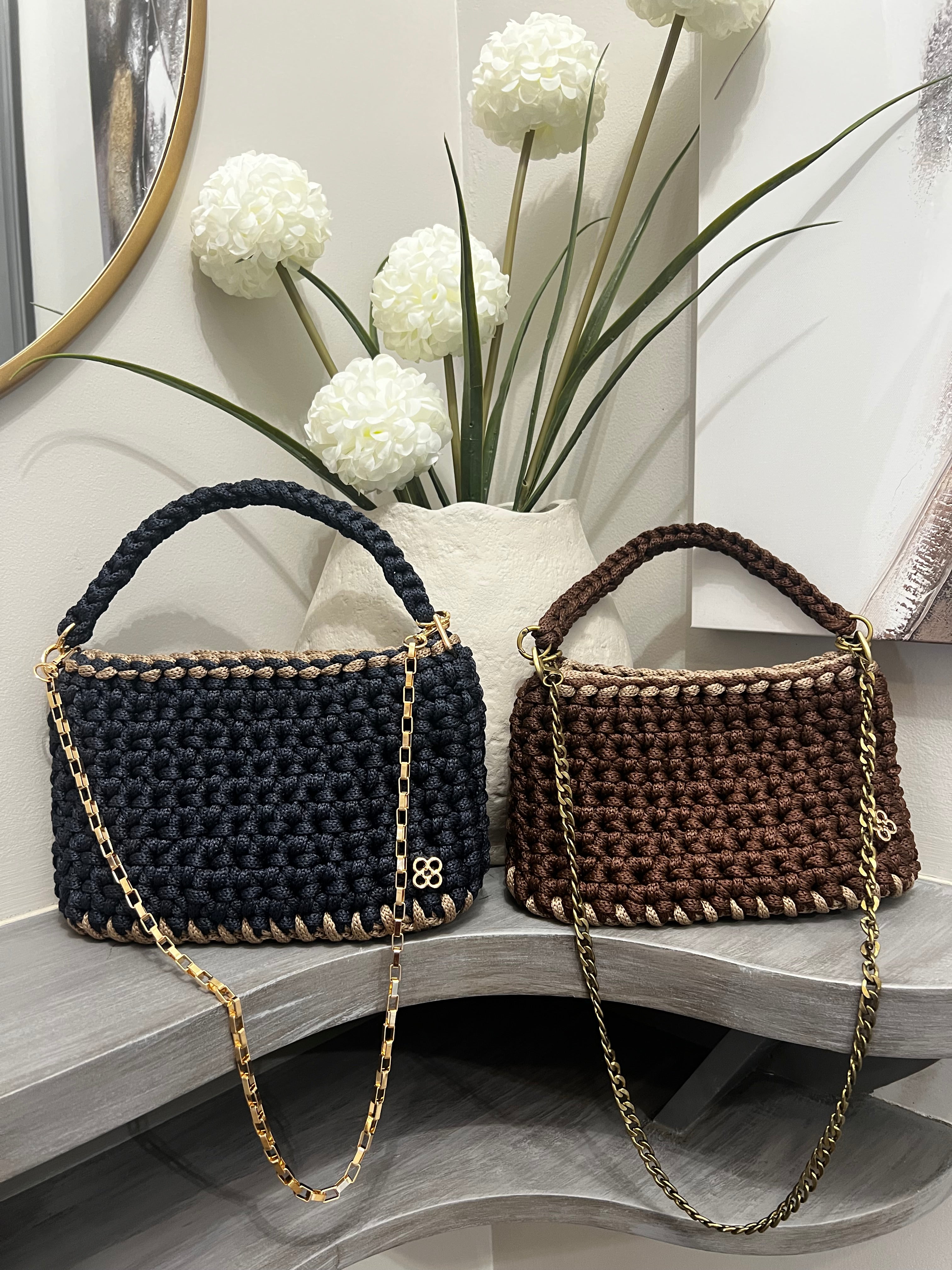Two tone satchel